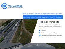 Tablet Screenshot of palmacargo.com